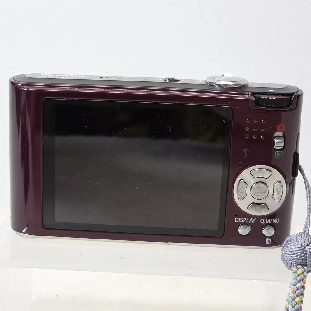 Panasonic Lumix DMC-FX60 12.1MP Digital Camera purple Tested / Working *Read*